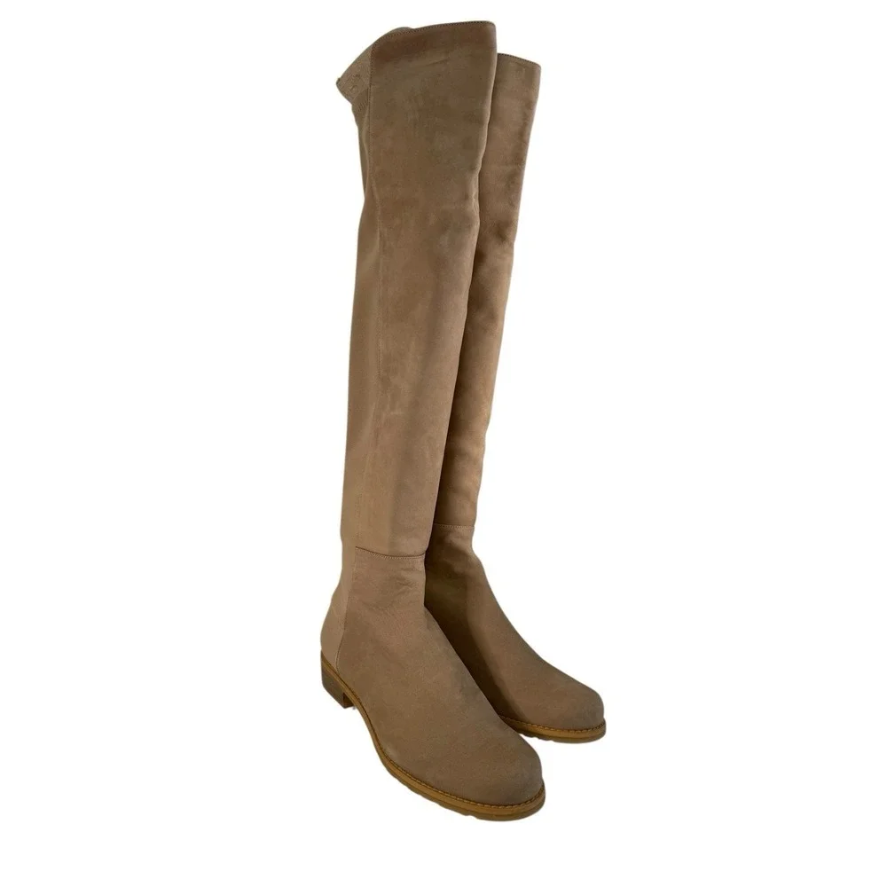 Staurt Weitzman Lowland Suede‎ Over Knee Boot Sz 37 EU Or 6.5 US